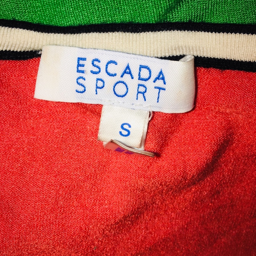 Escada Colorful Large Color Block Stripe Tank - image 5